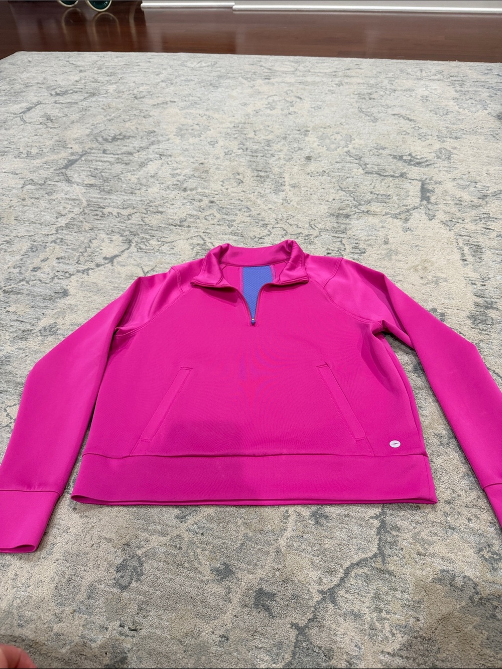 Avia Pink Quarter-Zip Pullover Hoodie